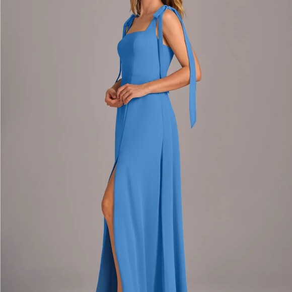 Azazie Debra Blue Jay Dress - Picture 1 of 2